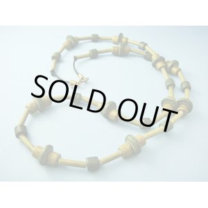 画像: 【ＳＯＬＤ　ＯＵＴ　ありがとうございました！】【定価３９００円】（ギリシャアクセサリー）ミコノス・セラミックビーズネックレス（オリーブ色・ベージュ）