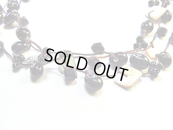 画像1: 【ＳＯＬＤ　ＯＵＴ　ありがとうございました！】【定価３２００円】（トルコ）カラフルビーズネックレス（黒）