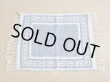 画像: 【ＳＯＬＤ　ＯＵＴ　ありがとうございました！】（ギリシャ雑貨）ラグ・敷物（ライトブルー＆ホワイト）【ゆうパック】