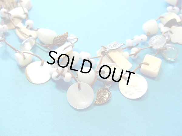 画像1: 【ＳＯＬＤ　ＯＵＴ　ありがとうございました！】【定価３２００円】（トルコ）カラフルビーズネックレス（白）