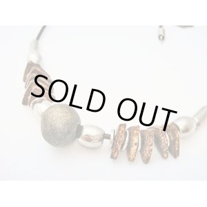 画像: 【ＳＯＬＤ　ＯＵＴ　ありがとうございました！】【定価１９００円】（ギリシャ）ミコノス・セラミックビーズネックレス（こげ茶）