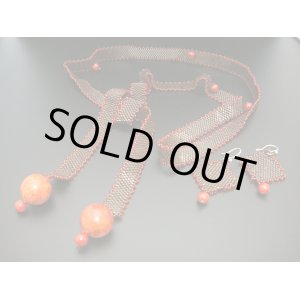 画像: 【ＳＯＬＤ　ＯＵＴ　ありがとうございました！】（ギリシャ）ラリエットタイプビーズネックレス（ピアス付き）