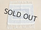 画像: 【ＳＯＬＤ　ＯＵＴ　ありがとうございました！】（ギリシャ雑貨）ラグ・敷物（ライトブルー＆ホワイト）【ゆうパック】