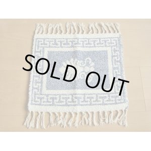 画像: 【ＳＯＬＤ　ＯＵＴ　ありがとうございました！】（ギリシャ雑貨）ラグ・敷物（ライトブルー＆ホワイト）【ゆうパック】