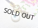 画像: 【ＳＯＬＤ　ＯＵＴ　ありがとうございました！】ハムサ・イーブルアイ携帯ストラップ（白・ゴールド）