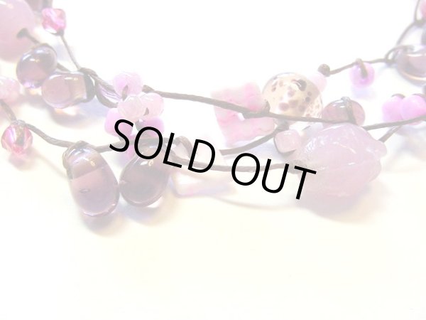 画像1: 【ＳＯＬＤ　ＯＵＴ　ありがとうございました！】（トルコ）カラフルビーズネックレス（ピンク）