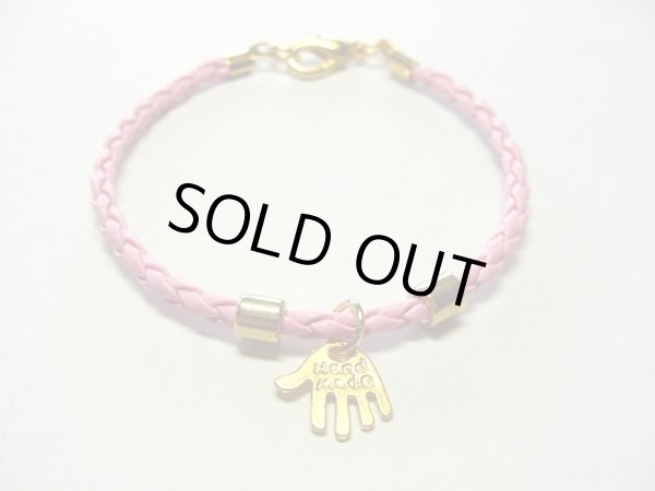 画像1: 【ＳＯＬＤ　ＯＵＴ　ありがとうございました！】【定価2400円】（イスラエル）ハムサレザーブレスレット（ピンク）