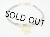 画像: 【ＳＯＬＤ　ＯＵＴ　ありがとうございました！】【定価2400円】（イスラエル）ハムサレザーブレスレット（茶色）