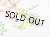 画像: 【ＳＯＬＤ　ＯＵＴ　ありがとうございました！】（イスラエル・トルコ）ハムサ・イーブルアイ携帯ストラップ（白・ゴールド）