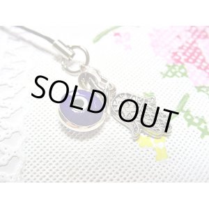 画像: 【ＳＯＬＤ　ＯＵＴ　ありがとうございました！】（イスラエル・トルコ）ハムサ・イーブルアイ携帯ストラップ（濃紺・シルバー）