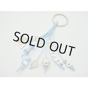 画像: 【ＳＯＬＤ　ＯＵＴ　ありがとうございました！】（ギリシャアクセサリー）イーブルアイ（ナザールボンジュウ）・渦巻き模様・メアンドロスキーチェーン（水色）