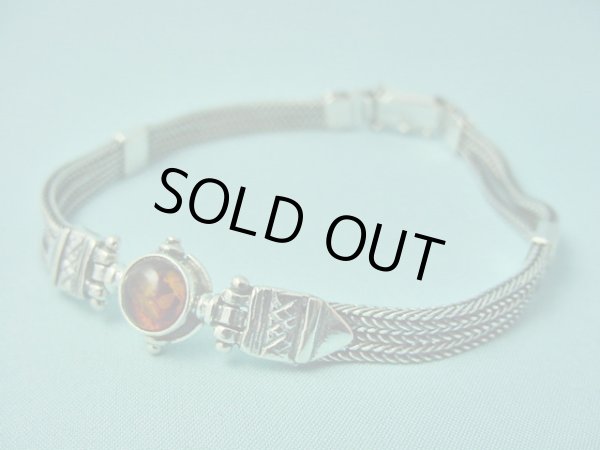 画像1: 【ＳＯＬＤ　ＯＵＴ　ありがとうございました！】（ギリシャ）ビザンチン風・琥珀のブレスレット