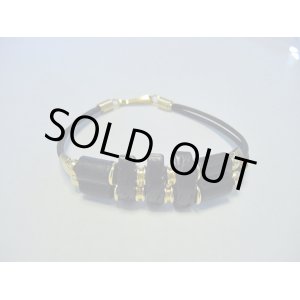 画像: 【ＳＯＬＤ　ＯＵＴ　ありがとうございました！】（ギリシャアクセサリー）ブラックレザーブレスレット