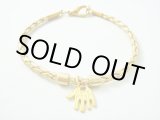 画像: 【ＳＯＬＤ　ＯＵＴ　ありがとうございました！】【定価2400円】（イスラエル）ハムサレザーブレスレット（金）