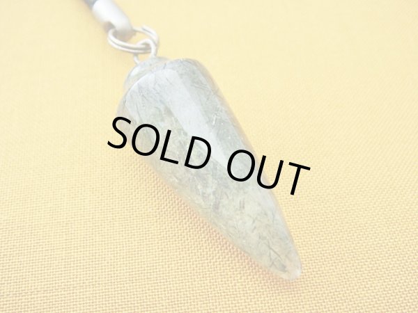 画像1: 【ＳＯＬＤ　ＯＵＴ　ありがとうございました！】【定価２６００円】（ギリシャ）ルチルクオーツ携帯ストラップ（ペンダントトップ）