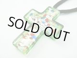 画像: 【ＳＯＬＤ　ＯＵＴ　ありがとうございました！】（ギリシャ）ムラノ（ベネチアン）ガラス・クロスネックレス（緑）