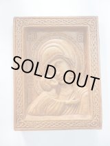 画像: 【ＳＯＬＤ　ＯＵＴ　ありがとうございました！】【送料無料】【ゆうパック】絵で描かれた聖書・イコン（微笑むマリア様とイエス・キリスト）【ギリシャ正教の聖地アトス山】