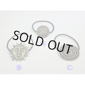 画像: 【ＳＯＬＤ　ＯＵＴ　ありがとうございました！】☆８周年感謝セール！☆【お客様の声あり♪】（ギリシャ雑貨）アンティーク調の髪飾り（ヘアゴム）ヘアアクセサリー・太陽（Ｂタイプ）【定価１５００円】