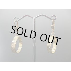 画像: 【ＳＯＬＤ　ＯＵＴ　ありがとうございました！】【お客様の声あり♪】（ギリシャアクセサリー）メアンドロス模様・１８Ｋゴールドオーバーレイフープピアス（スモールサイズ）