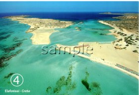 画像: ＼ラスト１点です！／（ギリシャ雑貨）ギリシャの風景『クレタ島　エラフォニシ』ポストカード（絵はがき）４枚セット