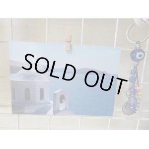 画像: 【ＳＯＬＤ　ＯＵＴ　ありがとうございました！】【お客様の声あり♪】（ギリシャ雑貨）ギリシャの風景『エーゲ海と白い教会』ポストカード（絵はがき）３枚セット